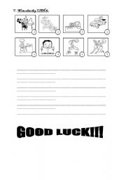 English Worksheet: Can-Cant