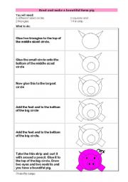 English worksheet: Beautiful Pig