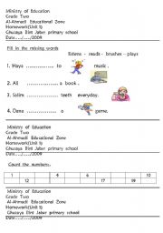 English Worksheet: complete  the  words