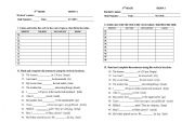 English Worksheet: Verbs