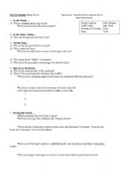 English worksheet: Novel: Bud, Not Buddy Study Guide