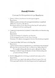 English Worksheet: Beowulf Activities (project ideas)