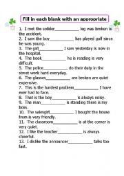 English Worksheet: Relative Pronouns