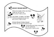 English Worksheet: Mickey Mouse March Flags