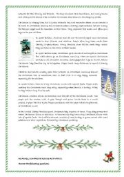 English Worksheet: The history of Christmas part three