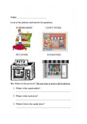 English Worksheet: Places