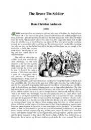 English Worksheet: The brave tin soldier by Ch. Andersen