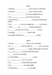 English Worksheet: Grammar tests