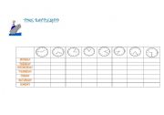 English Worksheet: Time Battleship