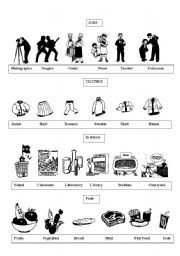 English Worksheet: vocabulary