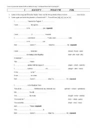 English worksheet: Practise Have-en with a song
