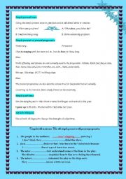 English worksheet: simple past tense