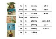 English worksheet: Present Continuous activity