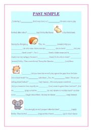 English worksheet: past simple exercise