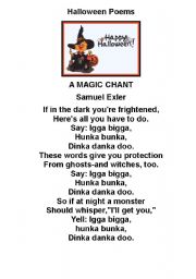 Halloween Chants & Poems