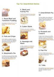 British and American dishes