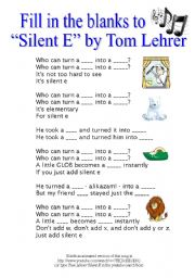 English Worksheet: Fill in the blanks and listening activity based on the Tom Lehrer Song 