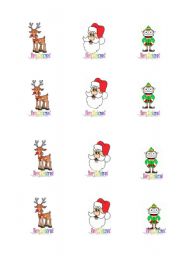 English Worksheet: christmas stickers