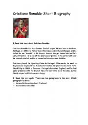 Cristiano Ronaldo-Short Biography