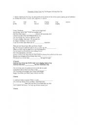 English worksheet: Fairytale of New York song by The Pogues & Kirsty MacColl