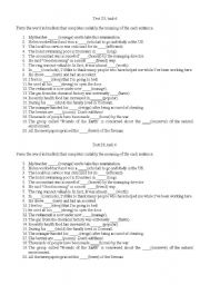 English Worksheet: Tenses