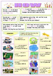 English Worksheet: how