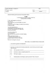 English Worksheet: Pets