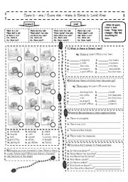 English Worksheet: There is/are - There was/were