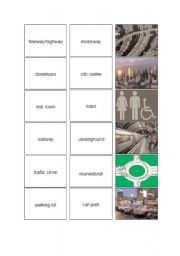 English Worksheet: British English /American English - Board Game - Picture Cards 1