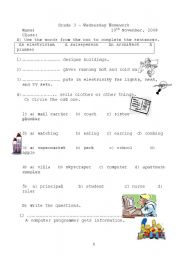 English worksheet: jobs