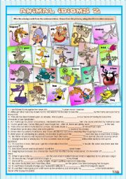 English Worksheet: ANIMAL IDIOMS 2