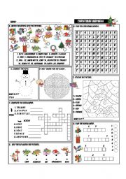 English Worksheet: Christmas Madness