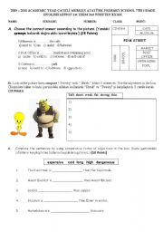 English Worksheet: comparative