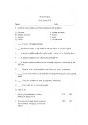 English Worksheet: Simple Machines