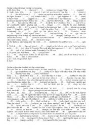 English Worksheet: Tenses /mixed