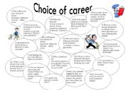 English Worksheet: Choice of career