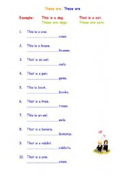 English Worksheet: These/Those