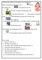 English Worksheet: Places in the town