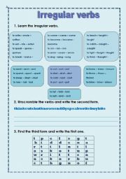 Learn irregular verbs