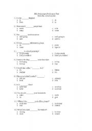 English Worksheet: ESL Proficiency Test