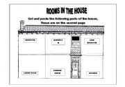 English Worksheet: Rooms in the house