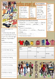 English Worksheet: Clothes around us