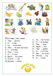 English Worksheet: To be