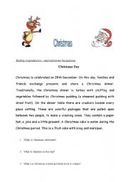 English Worksheet: Christmas_reading