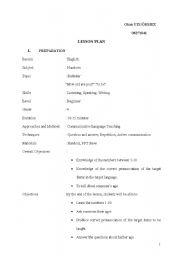 English Worksheet: Birthday LESSON PLAN