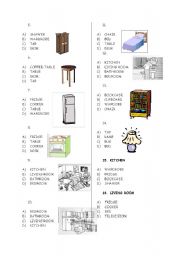 English Worksheet: furniture