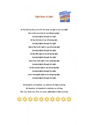 English Worksheet: Hannukah: three resources.