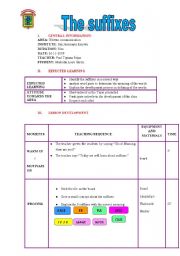 English Worksheet: the suffixes