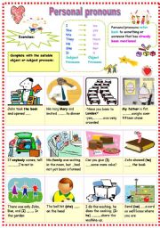 English Worksheet: personal pronouns