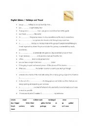 English worksheet: Holidays Idioms